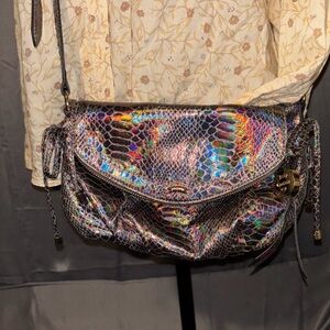 Vintage Juicy Couture Iridescent Snake Print Crossbody Bag
